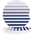 thumbnail image 1 of FMSHPON Geometric Blue Stripes Gradient Set of 6 Car Coaster for Drinks, Absorbent Ceramic Stone Coasters Cup Mat with Cork Base for Home Kitchen Room Coffee Table Bar Decor, 1 of 5