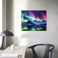 thumbnail image 3 of Jiayy Aurora Borealis Wall Art Polar Lights Painting Auroras Aurorae Southern Lights Aurora Australis Canvas Art for Wall Decor Print Painting for Living Room Decoration, 3 of 4
