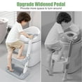 thumbnail image 6 of Binsuca Potty Training Toilet Seat with Step Stool Ladder, Toddlers Potty Seat for Kids Boys Girls, Anti-shake Potty Training Seat with Adhesive Pad Splash Guard and Widened Pedal, Gray, 6 of 6