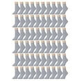 thumbnail image 4 of 180 Pairs Case of Kids Ankle Socks, Wholesale Bulk Pack Sports Sock for Boys And Girls, (Gray, 6-8), 4 of 5