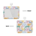 thumbnail image 2 of Cauagu Zebra Colourful for ID Badge Holder,Badge Holder with Windows Key Card Work Badge Sleeve for Office/ Factory/ID Credit Cards/Proximity Key Cards, 2 of 7