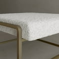 thumbnail image 6 of Shatana Home Cole Coffee Table in Brass with Ivory Boucle, 6 of 11