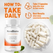 NovaBiome Advanced Gut Support Pills Advanced Energy Vitamin Supplement Nova Biome 60 Capsules