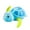 Sky Blue, variant on KBANNICAL Swim ! 3 Color Water Turtle Bath Toy For Kids Educational Play Extra Long Handle Bath Brush Tanning Accelerator Lotion Women Legs Bump Stocking Lotion Back Applicator Tan