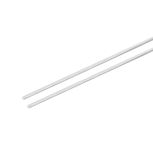 Varillas redondas de acero inoxidable Unique Bargains 304 2mm x 450mm Sólido Eje paquete de 2