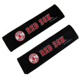 thumbnail image 2 of MLB Boston Red Sox Coussin de Ceinture de Sécurité (Lot de 2), Taille Unique, Blanc, 2 of 3