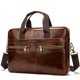 thumbnail image 1 of Maletín de hombre, bolso de cuero para hombre, bolso de negocios, bolso para computadora de 14 pulgadas, bolso de mano para hombre, bolso de negocios, 1 of 3