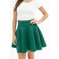 thumbnail image 2 of MBJ WB669 Womens Basic Versatile Strechy Flare Skater Skirt S JADE, 2 of 4