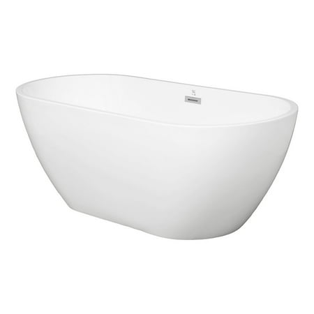 UPC: 0789605578489 | Clovis 67×29.53  High Gloss Modern Acrylic Plastic Freestanding Bathtub in White
