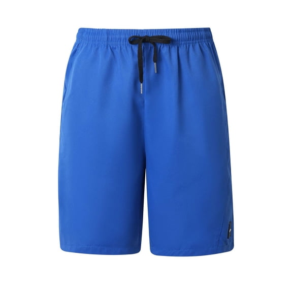 HAiming Mens Casual Shorts Quick Dry Knee Length with Pockets Solid Color Drawstring Elastic Waist Pants