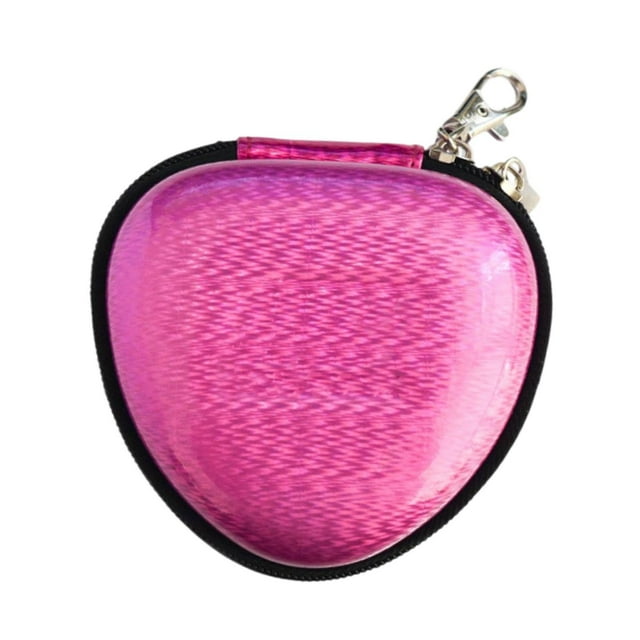 de tenis de mesa Trasero moderno con la cremallera Holds 3 Balls Organizer Rosa