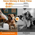 thumbnail image 6 of Dog Grooming Vacuum, Dog Grooming Kit with Pet Clippers, 12,000Pa Pet Hair Grooming Vacuum for Dogs, Vacuum Brush for Shedding Grooming, Low Noise Home Cleaning Tool in 1, 6 of 6