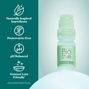 Biotrue Hydration Boost Preservative Free Eye Drops for Dry Eyes and Lubricant, 10 mL, 2 Pack