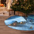 thumbnail image 5 of Defioc Mountain Cottage In Snow for Christmas Tree Skirt Snowman Xmas Tree Skirt Farmhouse Christmas Decorations Tree Mat for Holiday Party Decor-36", 5 of 6