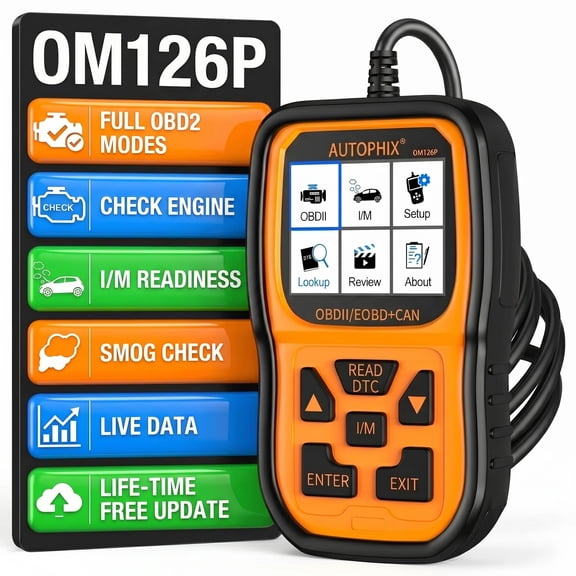 Autophix OBD2 Scanner OM126P Enhanced Check Engine Code Reader Auto Diagnostic Scanner Car Diagnostic Tool