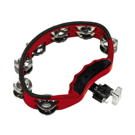 Gon Bops Red Tambourine with Mount