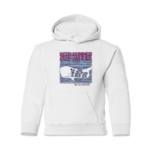 Deep Summer Whale Hoodie Juniors -Image by Shutterstock, Medium