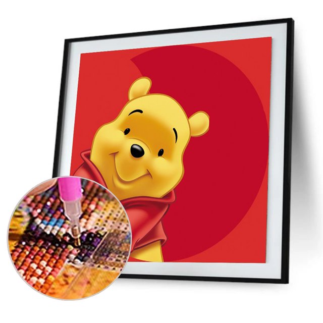 Cuadros Decorativos Kit de pintura de diamante 5D Oso de dibujos animados Taladro cuadrado completo DIY Artesanía Imagen de mosaico JShteea Nuevos Originales