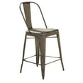 thumbnail image 1 of Vintage Series Metal Bow Back Counter Chair - Vintage Cream (RTA), 1 of 2