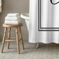 thumbnail image 3 of Creative Products Classic White Monogrammed Shower Curtain - A, 3 of 7