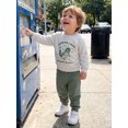 thumbnail image 4 of RUINIXCW Little Boy Winter Fall Outfit Printed Long Sleeve Sweatshirt and Joggers, 4 of 7