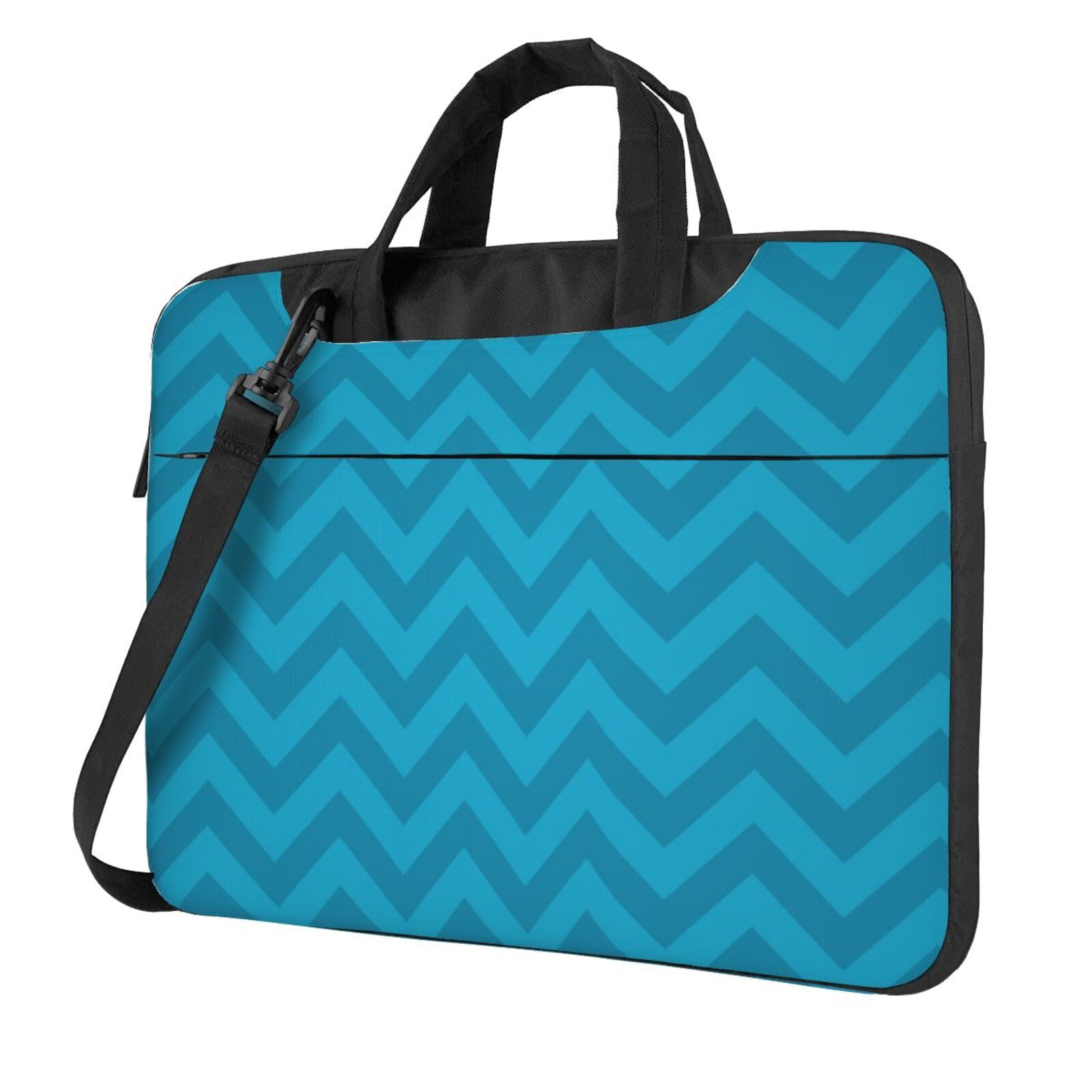Blue Repeating Stripes Laptop Bag, 13 inch Laptop or Tablet, Business