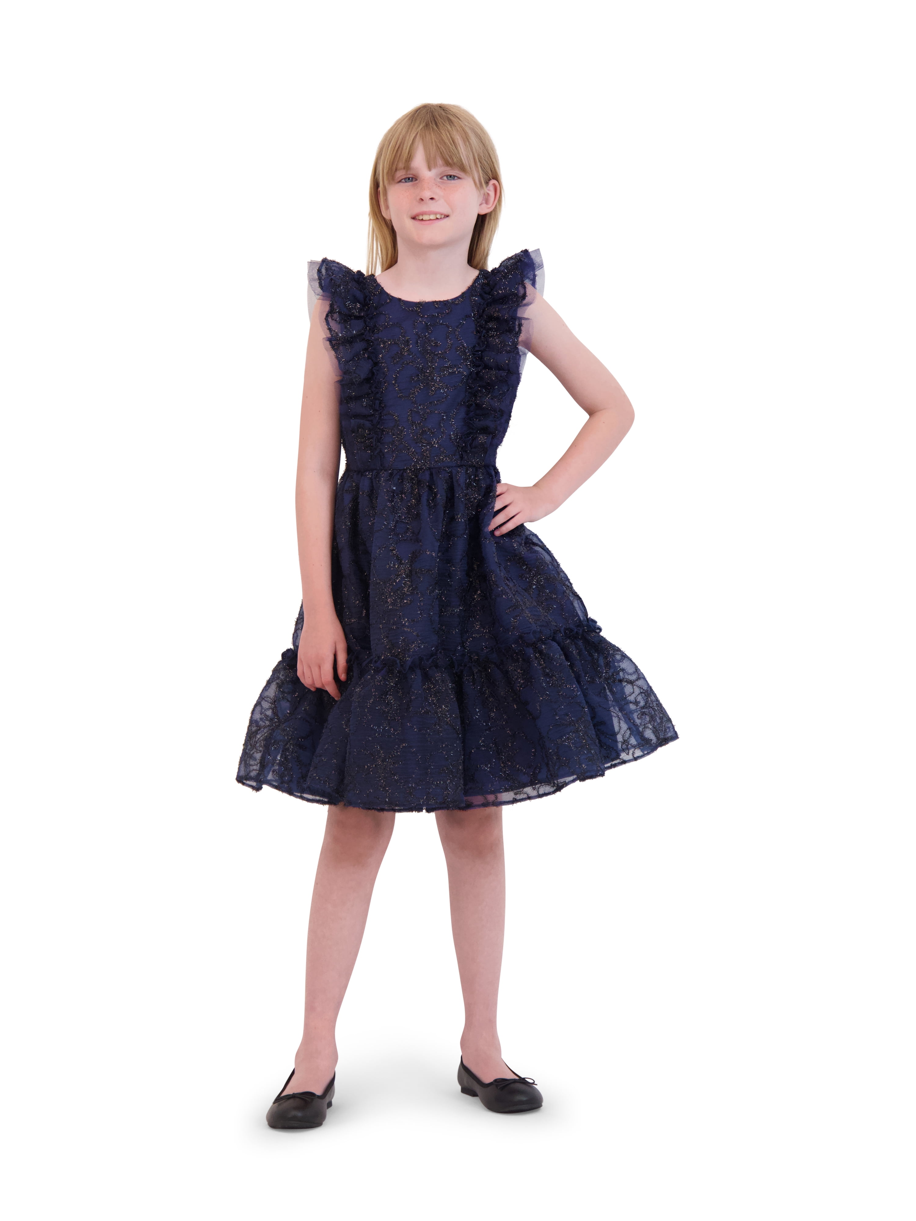 Kensie Girl Soutache Organza Dress, Sizes 4-16