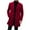 Wine, variant on Aihuaihua Mens Trench Coat Slim Fit Single Brested Overcoat Winter Notched Collar Wool Blend Long Winter Coats With Pockets GY1 L