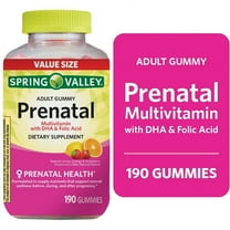 Spring Valley Prenatal Multivitamin Gummies with DHA and Folic Acid, 190 Count