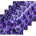 thumbnail image 2 of GZHJMY 12x12Inx6 Sets) Reusable Soft Face Towel,Kitchen Hand Towel Bathroom Absorbent Towel,Gym Hotel Spa-Purple Viola Flowers, 2 of 7