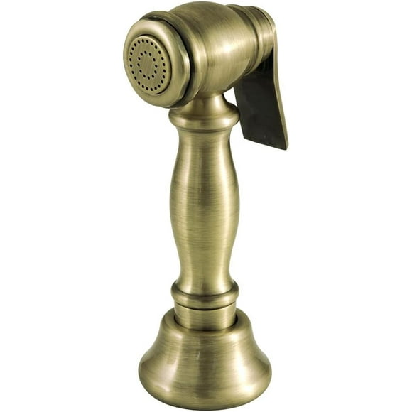 Kingston Brass CCRP1K3SPR Vintage Kitchen Faucet Side Sprayer, Antique Brass