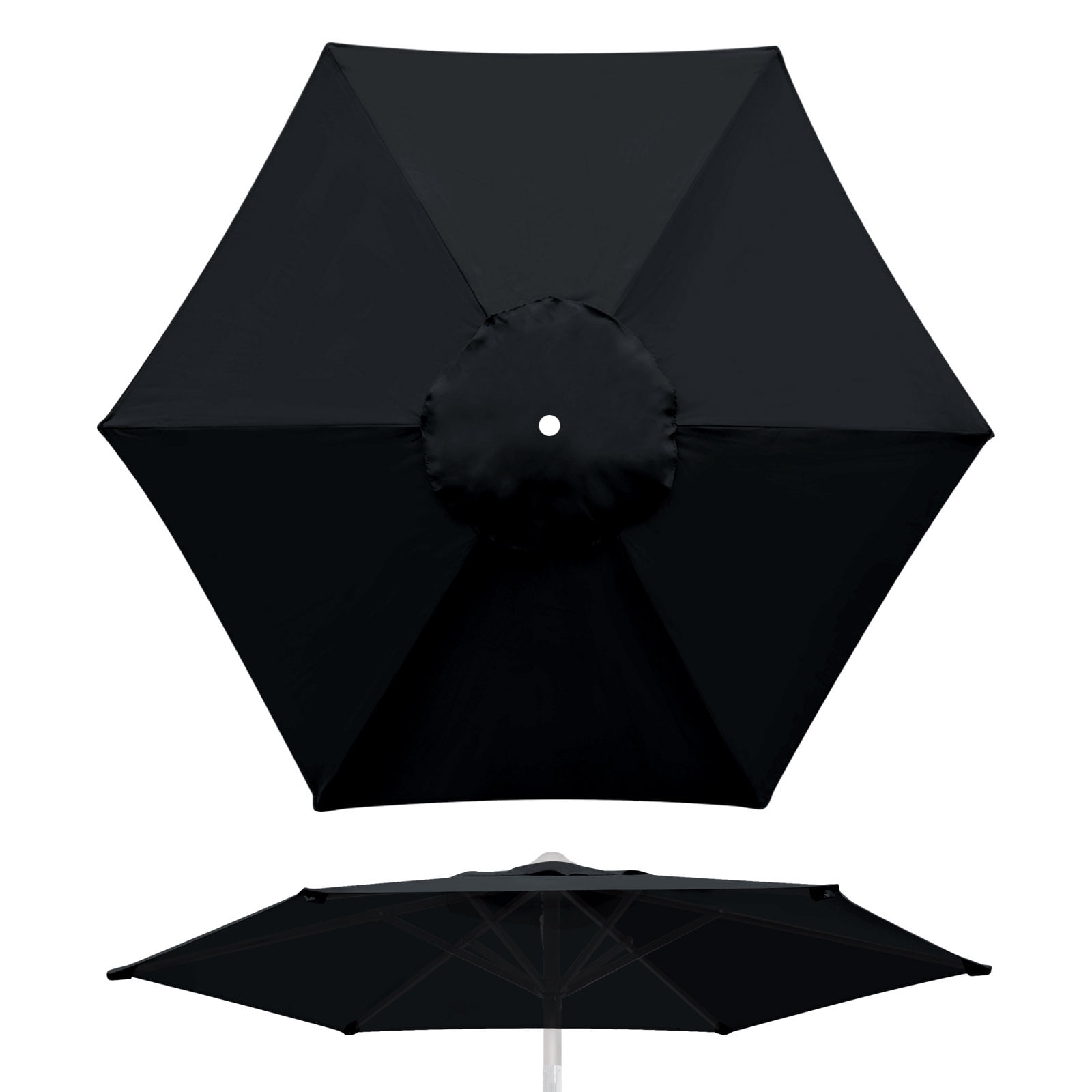 YardGrow 6.5ft Patio Umbrella Replacement Canopy 6 Ribs Umbrella Canopy