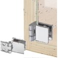 thumbnail image 1 of 4 Pieces Glass Door Hinge Clip, Hinge For Kitchen Cabinet Glass Door, Showcase, Shower, Stainless Steel Bracket For Cupboard Door Opening Angle, 1 of 2
