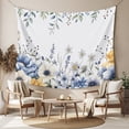 thumbnail image 2 of Flowers Eucalyptus Tapestry for Bedroom Wall Hanging Tapestry, Watercolor Botanical Floral Leaves Ceiling Backdrop Tapestries Poster Blanket Wall Decor for Teens Room Living Room Dorm 55" x 73", 2 of 8