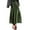 Army Green, variant on Prolriy Pleated Skirts for Women Casual Velvet Solid Color Long Half Skirt High Waist Pleated Skirt Women's Skirts Army Green L