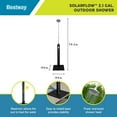 thumbnail image 2 of Bestway SolarFlow 2.1 Gallon Outdoor Shower Solar Heat Fixed Oversized Head, 2 of 7