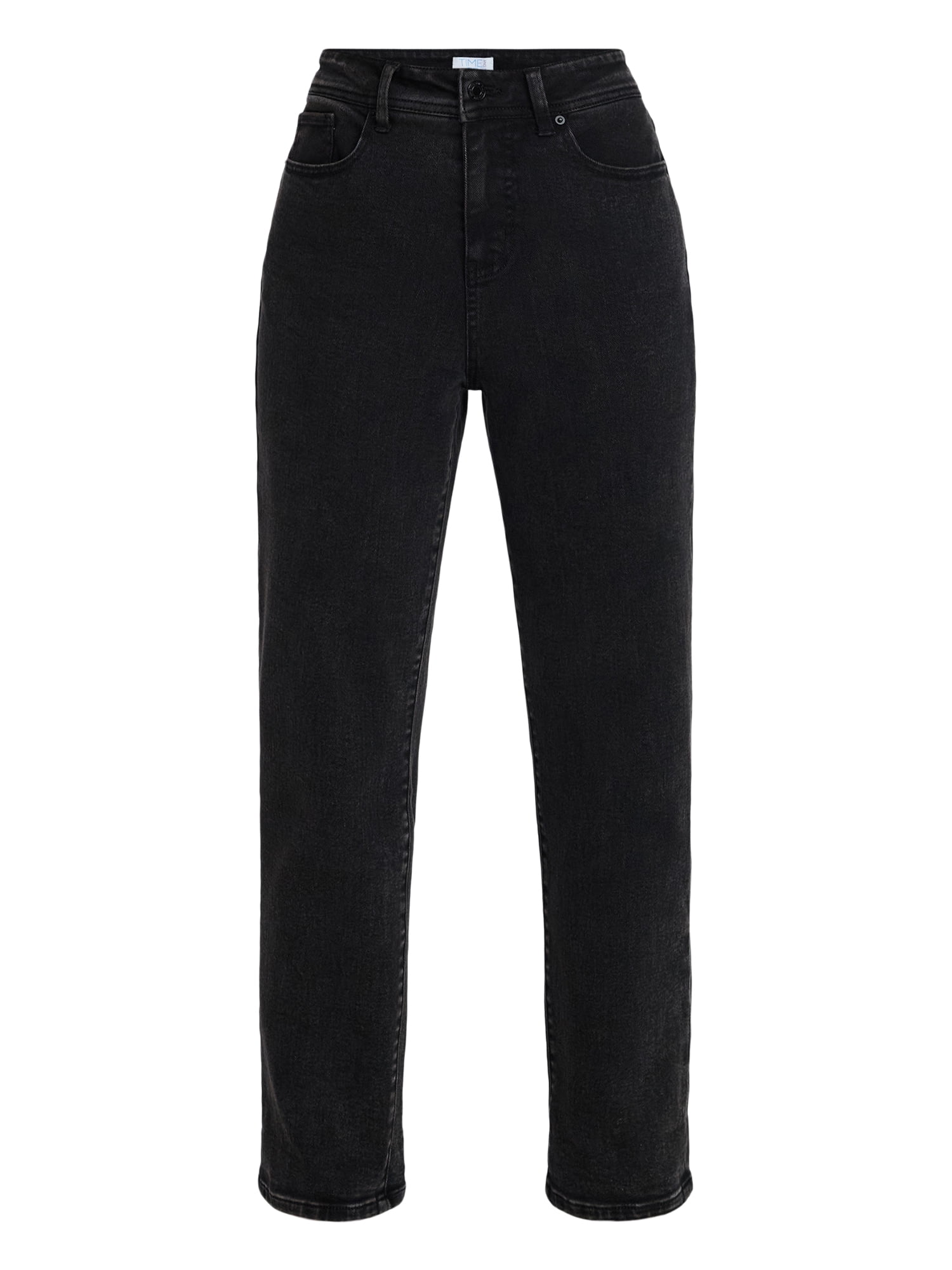 Time and Tru Women's High Rise Relaxed Boyfriend Jeans, 26" Inseam, Sizes 0-20