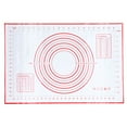 thumbnail image 2 of Large Red Food Silicone Kneading Pad - Non-Slip Baking Mat with Double Thickness, Precise Scale for Rolling and Cutting, Durable and Easy to Clean, Perfect for Pizza and Biscuits, 2 of 9