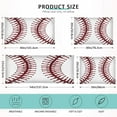 thumbnail image 3 of Coolnut Baseball Stitch Clip Plush Pillowcase, Luxury Soft King Pillow Case for Hair and Skin, Standard Size Pillow Covers with Zipper Closure, 20x30in Home Decor Gifts, 3 of 7
