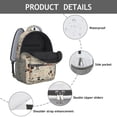 thumbnail image 4 of I Love My Dogs Art Backpack for School,Cute School Bag,Schoolbag with Adjustable Shoulder Straps & Padded Back,15.3"x11"x6.7", 4 of 6