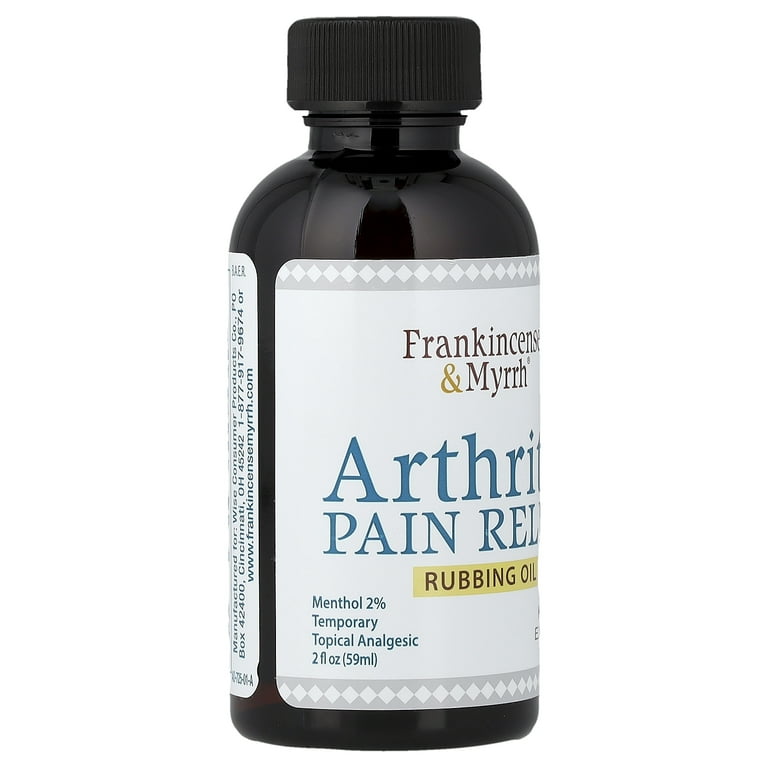Frankincense Myrrh Arthritis Pain Relief Rubbing Oil, fl oz