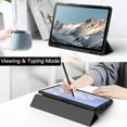 thumbnail image 6 of JETech Case for Samsung Galaxy Tab S9 11-Inch with S Pen Holder, Clear Transparent PC Back, Shockproof Tri-Fold Stand Tablet Cover, Auto Wake/Sleep (Black), 6 of 6