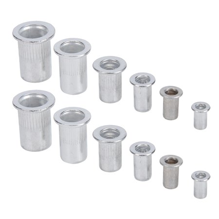 

Tebru Nutsert Rivet Nut Assortment Kit Aluminum Rivet Nuts Easily Fix For Air‑Conditioning For For Chemical Industry