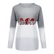 thumbnail image 3 of Camisas Navideñas Para Mujer Tops de Manga Larga Estampado O-Cuello Blusa Suelta Sudor Degradado Odeerbi  ODB205248, 3 of 5
