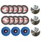thumbnail image 1 of 16pcs 75x10mm Angle Grinding Wheel Set Wood Metal Cutting Discs HSS Carbide Polishing Discs Compatible with 12V, 1 of 5