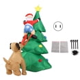 thumbnail image 2 of Árbol De Navidad Inflable, LED Que Crece, Aspecto Hermoso, Efecto Decorativo De árbol Trepador Para Jardín, 2 of 7