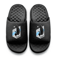 thumbnail image 2 of Unisex ISlide Black Minnesota United FC Primary Motive Slide Sandals, 2 of 5
