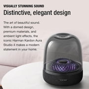 Restored Harman Kardon HKAURAS4BLKAM-Z Aura Studio 4 Bluetooth Speaker, Black