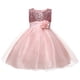thumbnail image 2 of Vestido con lentejuelas flor falda larga lazo falda infantil malla regalo ropa niña vestido, 2 of 6