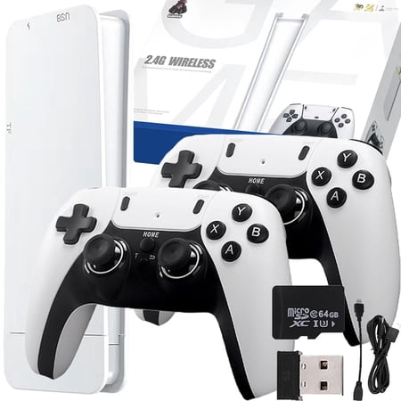 Retro 4k Gaming Stick,Retro Gaming Console,HD Retro Game Stick,9 Classic Emulators,HD Output,Plug And Play Video Game Stick Built In 20000+ Games Wireless Controllers (64GB-Pro)